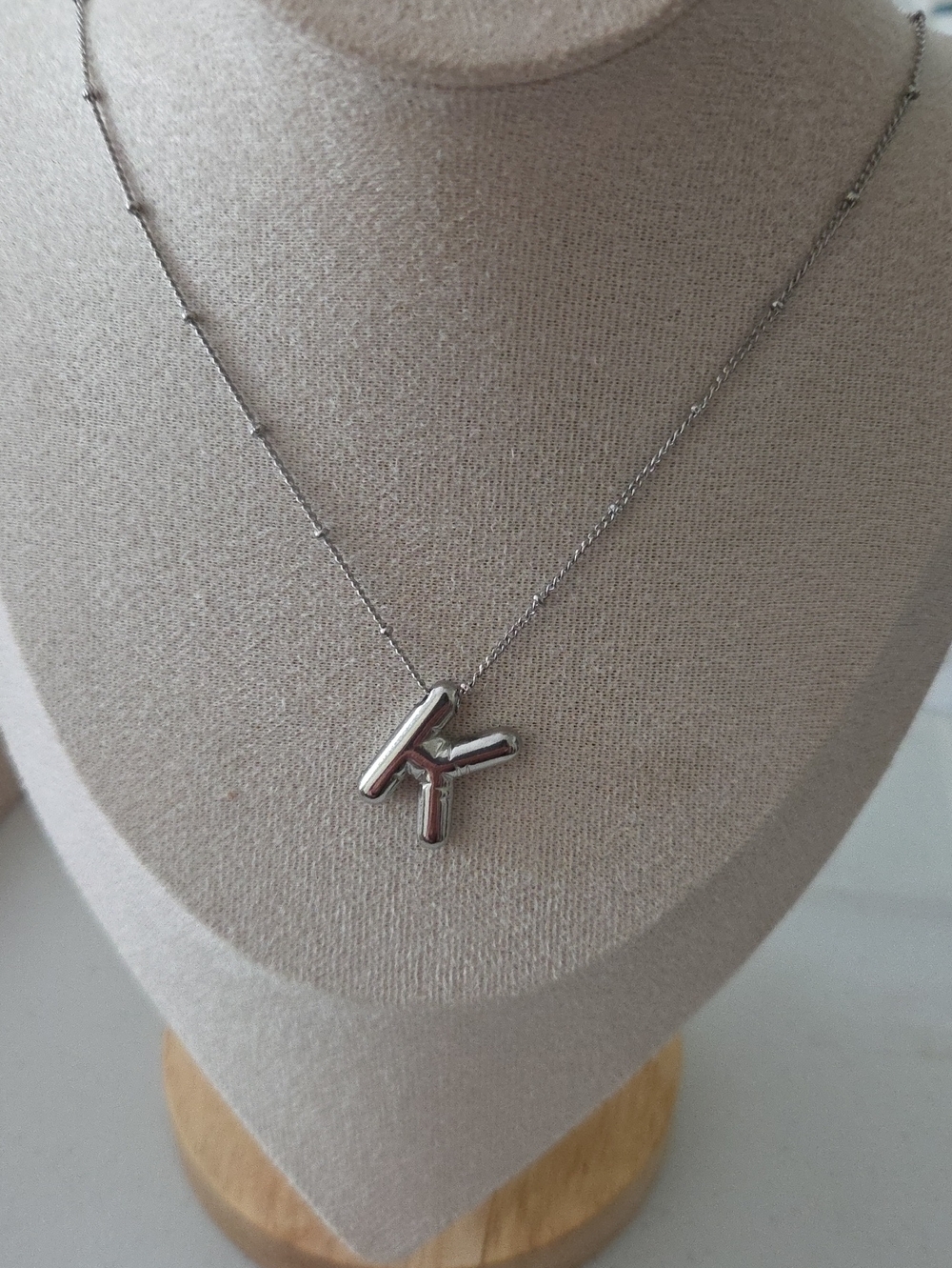 Plunder Black Lable Initial Necklace